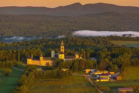 Saint Benedict Abbey in Saint-Benoît-du-Lac, Quebec. Photo Courtesy of Tourism Eastern Townships