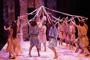 Members of the company in The Winter’s Tale at the Stratford Festival 2025. PHOTO BY DAVID HOU