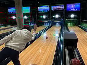 Duckpin bowling at Ballroom Bowl. PHOTO BY ADAM WAXMAN / DINE AND DESTINATIONS MAGAZINE