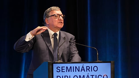 Durão Barroso substituiu Ursula von der Leyen no Seminário Diplomático.