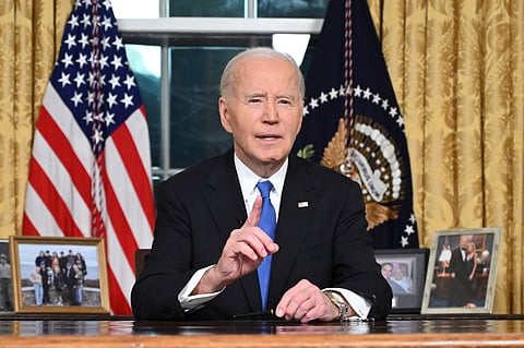 O discurso de despedida de Joe Biden foi feito a partir da Sala Oval.