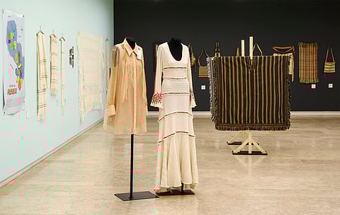Exposição "Têxteis extraordinários Paraguai" na Casa da América Latina, em Lisboa.