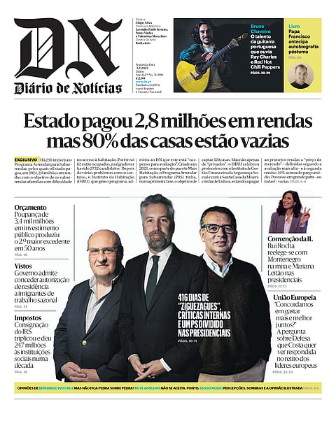 Leia aqui a edição desta segunda-feira do DN