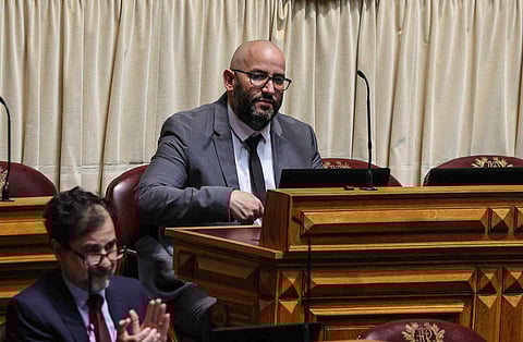 Miguel Arruda voltou ao Parlamento depois da polémica do roubo das malas