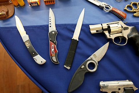 Apreensão de armas brancas aumenta 80%. PSP preocupada com o fenómeno