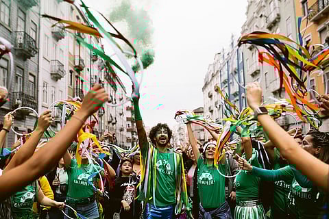 Desfile do Bloco Qui Nem Jiló, na Penha de França.