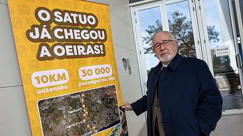 O presidente de Oeiras, Isaltino Morais, fotografado ontem no Parque dos Poetas.