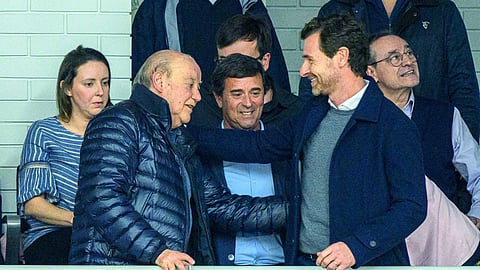 Pinto da Costa com Villas-Boas, o homem que lhe sucedeu na cadeira do poder 42 anos depois.