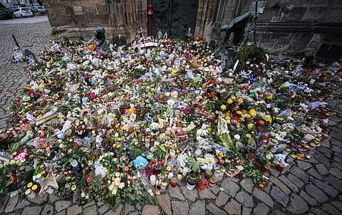 Homenagem às vítimas do ataque contra o mercado de Natal de Magdeburgo, realizado por um psiquiatra saudita anti-islão, que pedira asilo na Alemanha em 2016.