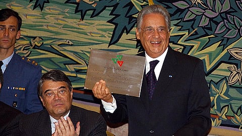 Fernando Henrique Cardoso, aqui numa visita a Portugal em 2002, foi presidente entre 1995 e 2003.