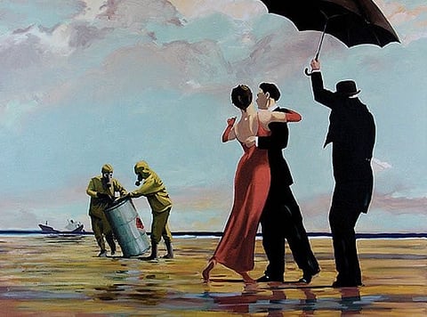 Quadro "Crude Oil" de Banksy vendido por 5,2 ME num leilão em Londres