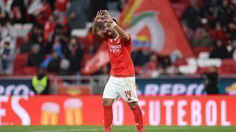 Pavlidis festeja após o penálti.