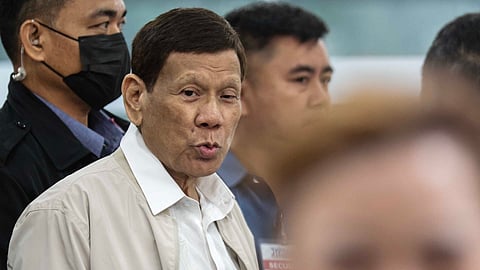 Duterte está detido em Haia desde meados de março.