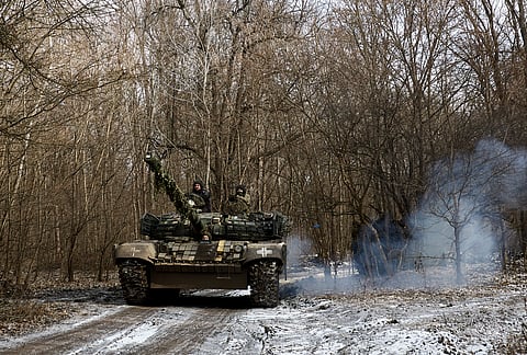 As tropas ucranianas estão a combater no terreno desde a invasão russa, em fevereiro de 2022.