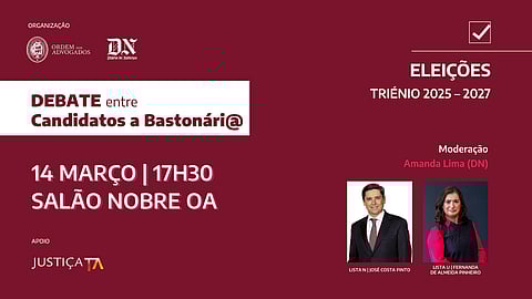 Diário de Notícias transmite esta sexta-feira o debate entre candidatos a bastonário da Ordem dos Advogados