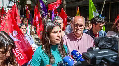 Mariana Mortágua, coordenadora do BE, esteve em missão humanitária até Gaza.
