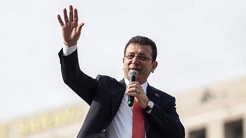 Ekrem Imamoglu era presidente da câmara de Istambul quando foi preso.