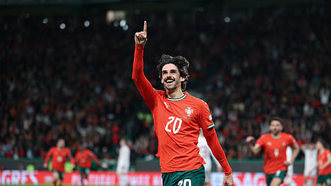 Trincão bisou na goleada à Dinamarca (5-2).