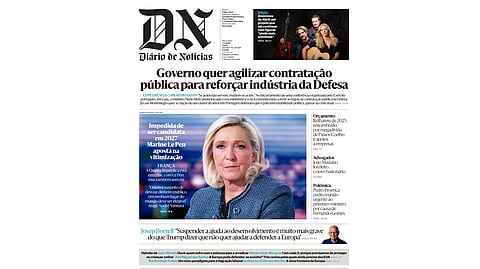 A indústria da Defesa na primeira página do DN desta terça-feira