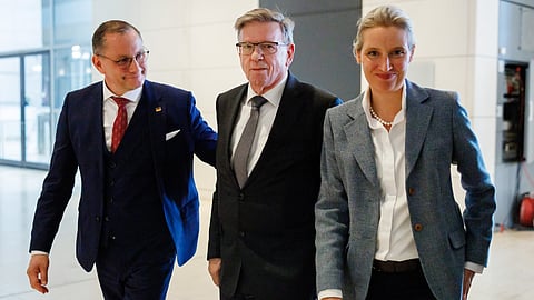 A AfD, liderada por Alice Weidel, é agora o segundo maior partido da Alemanha.
