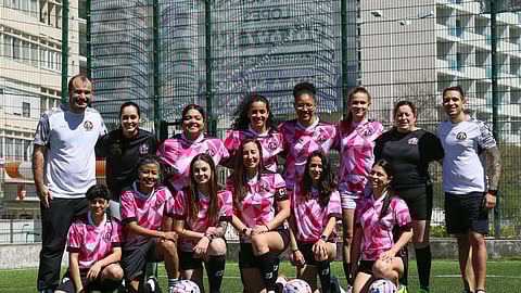 Equipe treina na região de Roma-Areeiro, em Lisboa.