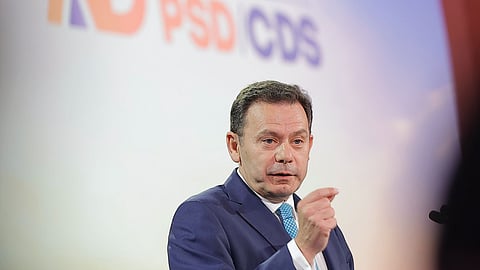 Luís Montenegro falou na Universidade Europa do PSD, em Porto de Mós.