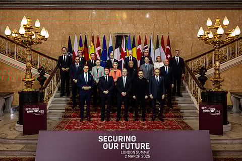 Os lideres dos países aliados da Ucrânia reuniram-se em Londres no início de março.