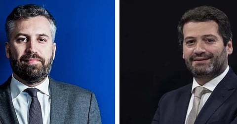 Pedro Nuno Santos e André Ventura.