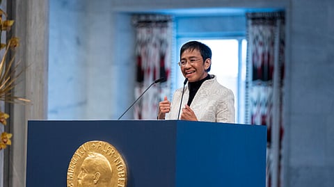 A filipina Maria Ressa foi a Prémio Nobel de 2021.