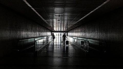 Meios de transporte públicos dependentes de eletricidade tiveram de parar no dia do apagão. Lisboa, 28 de abril de 2025