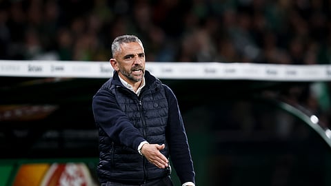 O treinador do Sporting, Rui Borges