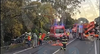 Um morto em colisão entre ligeiros no IC2 em Turquel, Alcobaça