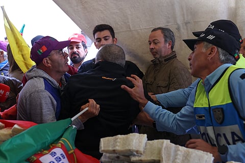 As imagens da manhã em que (quase) todos os caminhos foram dar à Feira de Espinho