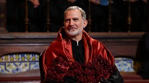 Rei Felipe VI de Espanha recebeu o grau de Doutor Honoris Causa pela Universidade de Coimbra.