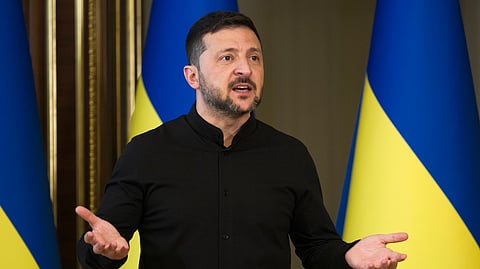 O presidente ucraniano, Volodymyr Zelensky
