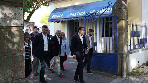 Luís Montenegro visitou a Escola Prática de Polícia, em Torres Novas.