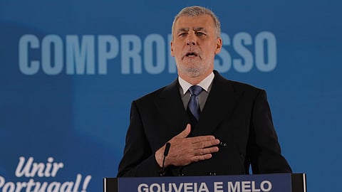 Gouveia e Melo apresentou candidatura na Gare Marítima de Alcântara.