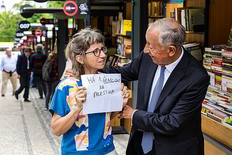 Fotogaleria. Feira do Livro de Lisboa abriu portas com Marcelo e um protesto