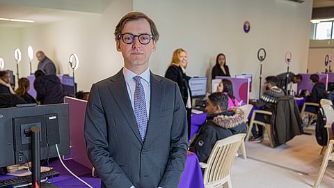 Rui Armindo de Freitas em visita à sede da Estrutura de Missão em Lisboa.