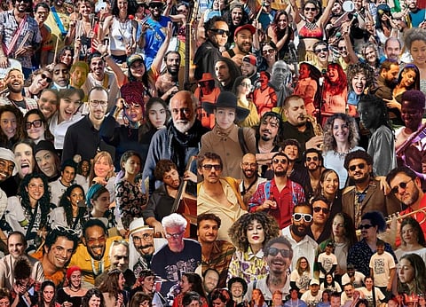 Cartaz da festa.