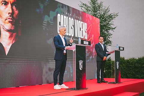Carlos Vicens apresentado como treinador do Sp. Braga.