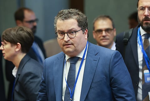 Miranda Sarmento, ministro das Finanças, no Luxemburgo.