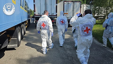 Moscovo e Kiev concordaram com uma troca de restos mortais de soldados de ambos os lados. 