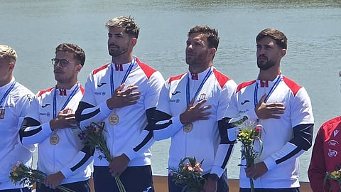 Quarteto português sagra-se campeão na estreia em K4 500