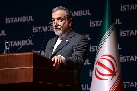 O ministro  dos Negócios Estrangeiros  do Irão, Abbas Araghchi.
