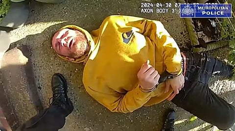 Marcus Monzo no momento da detenção
