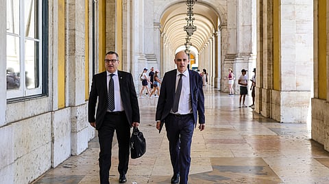 Carlos Teixeira e Paulo Lona, do  direção nacional do Sindicato dos Magistrados do Ministério Público (SMMP).