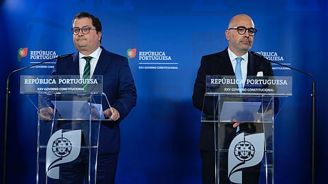 Os ministros Miranda Sarmento e Miguel Pinto Luz explicaram os contornos do negócio da TAP.