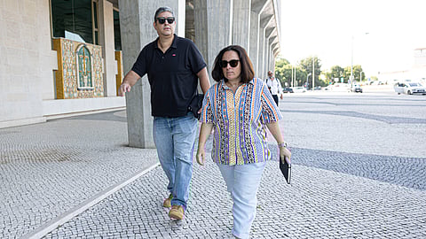 Joana Marques e o marido, Daniel Leitão.