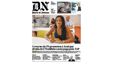 A primeira página do DN desta quarta-feira